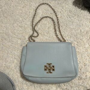 Like new Tory Burch baby blue purse